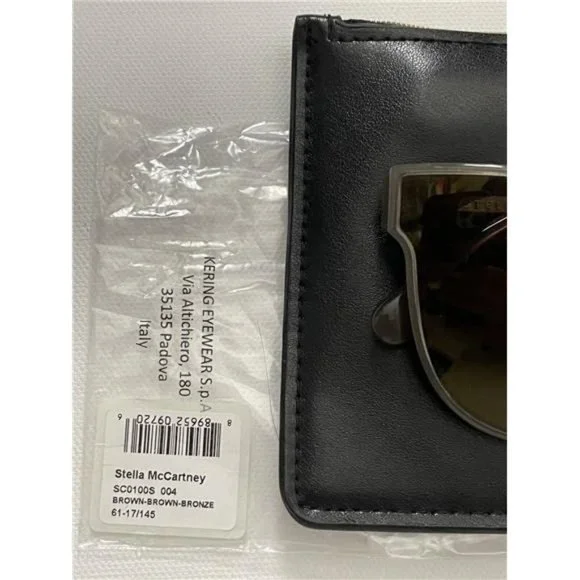 Stella McCartney SCO100S 004 BROWN BRONZE 61 star studded mirrored oversized Stella McCartney Mirrored Sunglasses for Women for sale | eBay main image 3